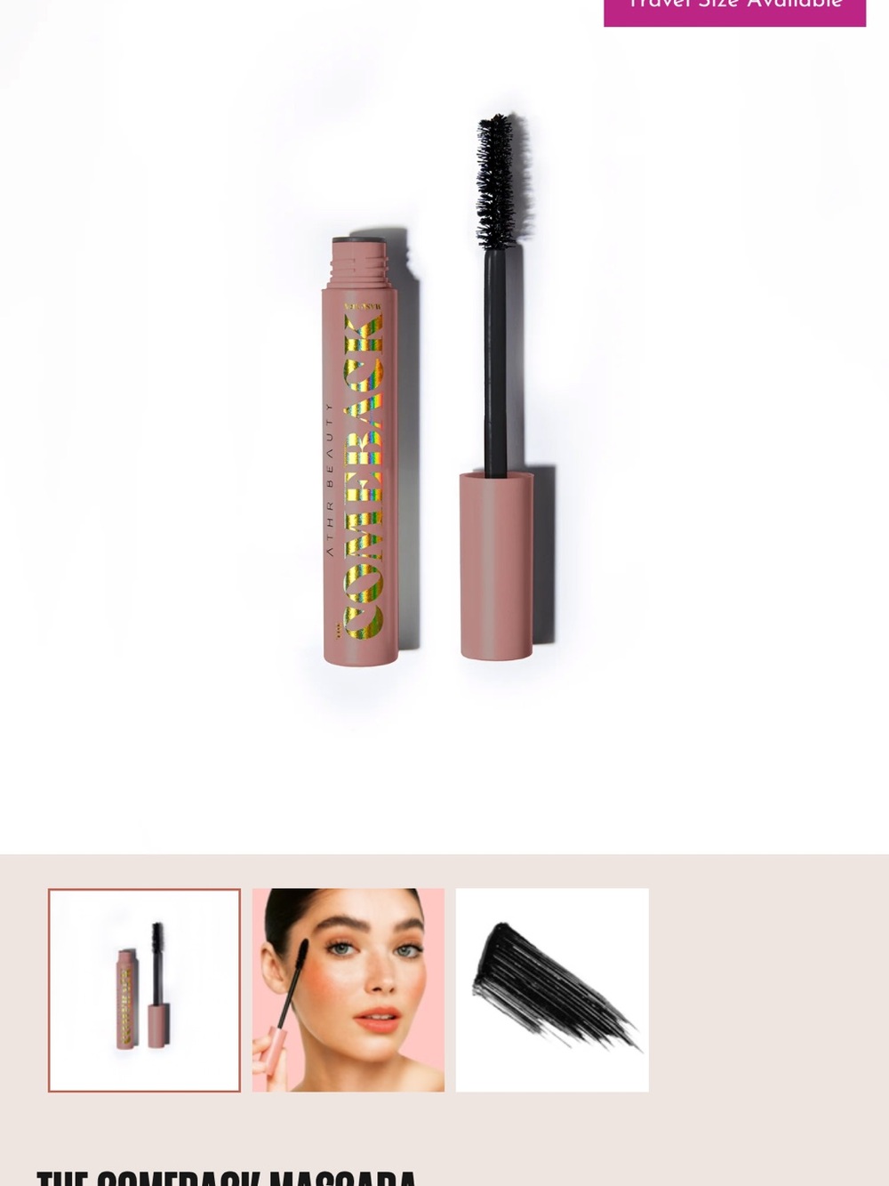 ATHR Beauty Comeback Mascara NWT